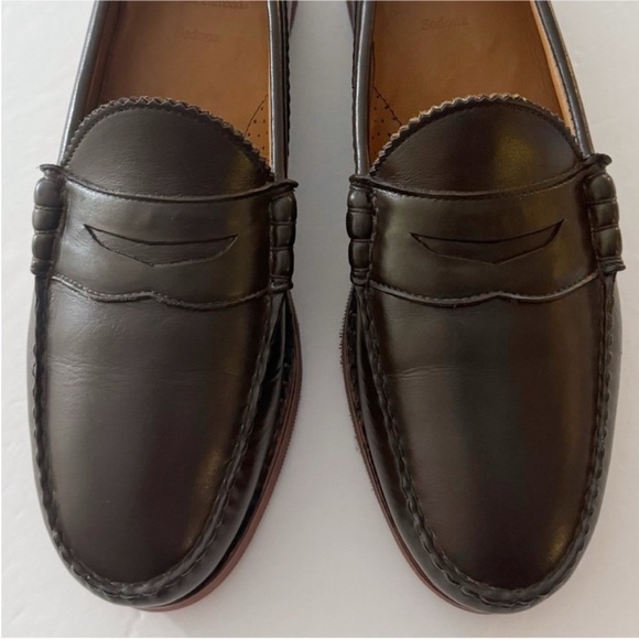 Allen Edmonds AE Sedona Brown Leather Loafers Size 13B - Picture 4 of 8